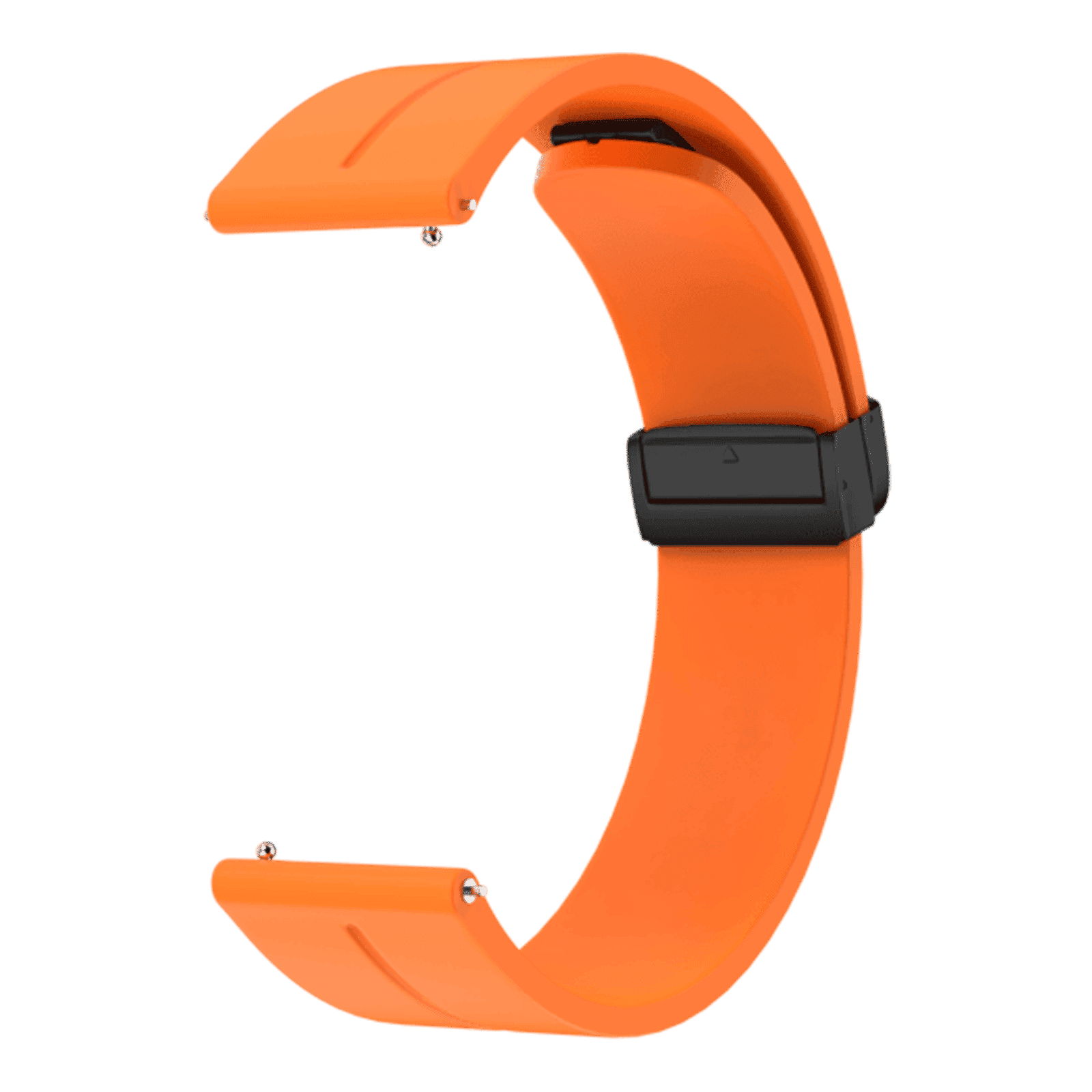 noise SnapOn Silicone Magnetic Loop for Smartwatch (22mm) (Quick Release Pins, Orange)